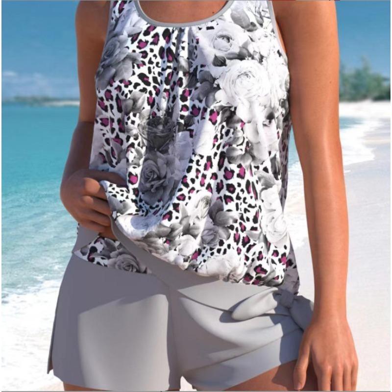Printed Swimsuit Women's Split Swimsuit