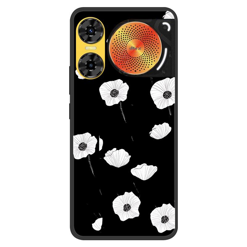 For ZTE Nubia Music 2 Case 2025 New 5G Fashion Flower Soft Silicone Shockproof Bumper For nubia Music2 5G Strip Phone Back Cover