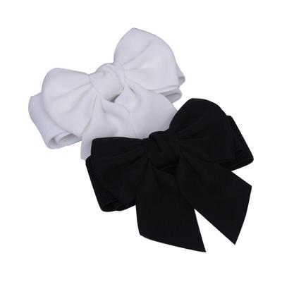 Elastic Elastic Elastic Waist Seal, Women'S, Bow Plastic Waist Dress Trench Coat Belt Black And White Single Ring