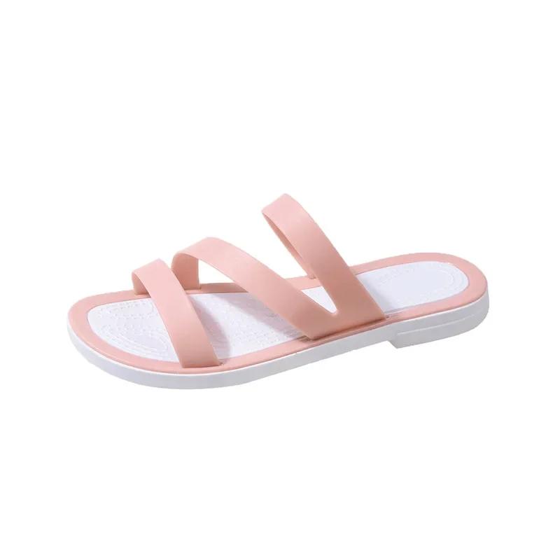 Mode 2025Flache Sandalen für Damen Trend Sommer Oberbekleidung Flache Absätze Mode Strandschuhe Zapatos para mujeres Schuhe