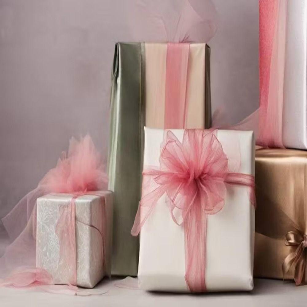 15/30cm Width Tulle Mesh Ribbon DIY Craft Tulle Fabric Ribbon Roll Netting Spool  Baby Shower