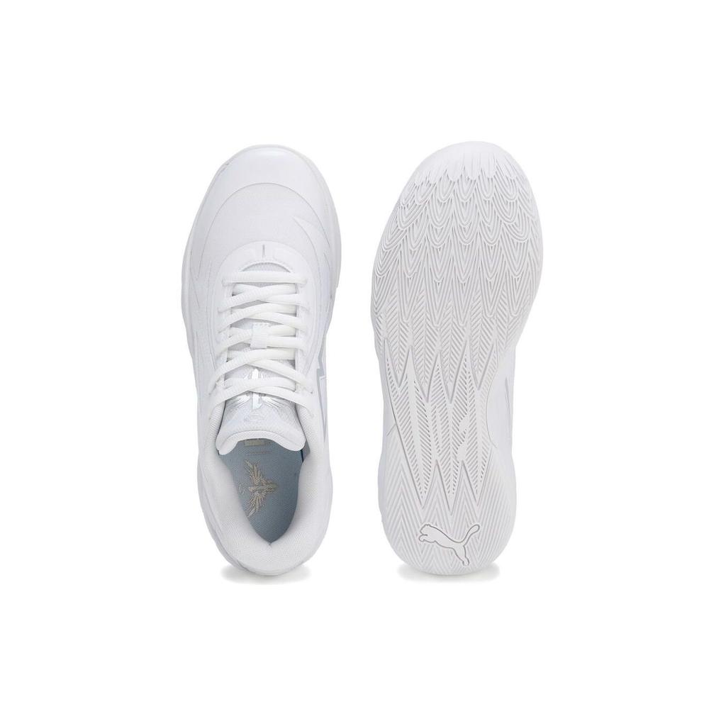 Puma MB.02 Lo Triple White Men Sneakers Silver 379419-01