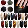 Chamäleon Katzenauge Nagelpulver Magnetischer Glitzer 15 Farben je 0,5 g Hohe Pigmentierung Langlebig Nagelkunst Zubehör