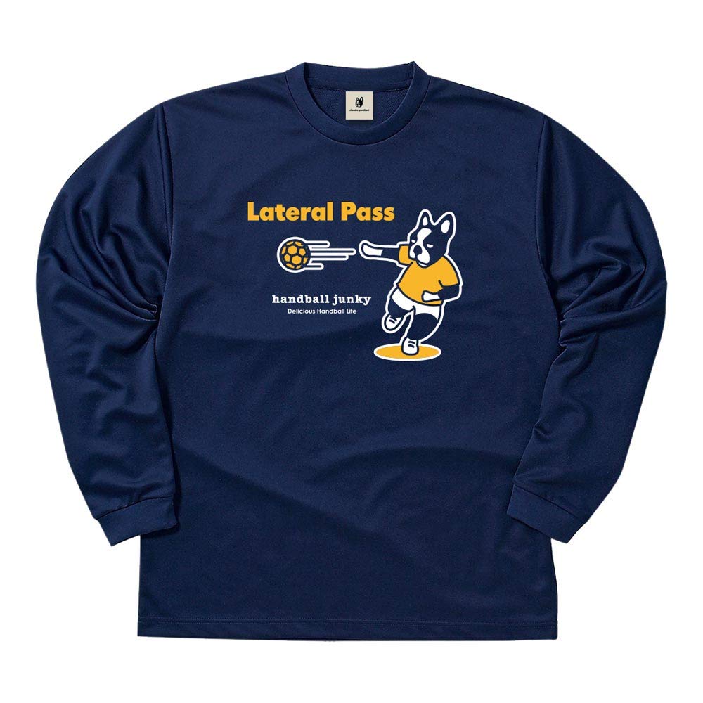 

Клаудио Пандиани Handball Junky Боковая передача Длинная футболка для сухой тренировки HJ18503 Темно-синий S