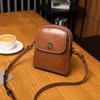 Spring and Summer Crossbody Bag for Women Versatile Vertical Multi Layer Shoulder Bag Retro Small Bag Fashionable High End Mobile Phone Bag