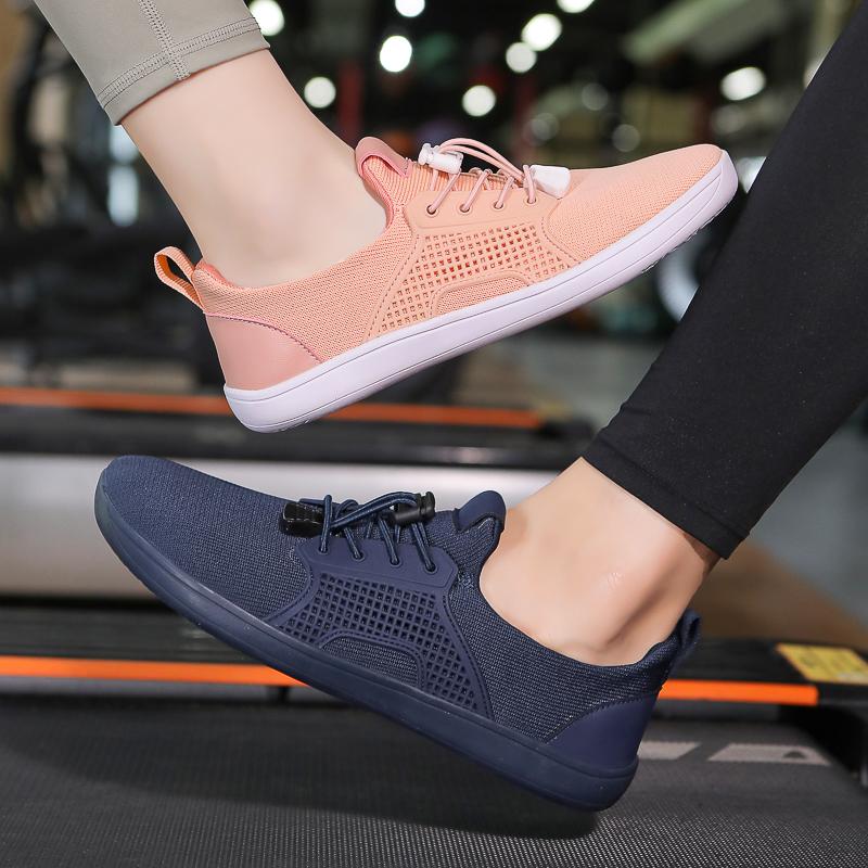 Mesh Outdoor Casual Sports Shoes Wide Toe Barefoot Walking Shoes Breathable Gym Fitness Cross-training Shoes Flats