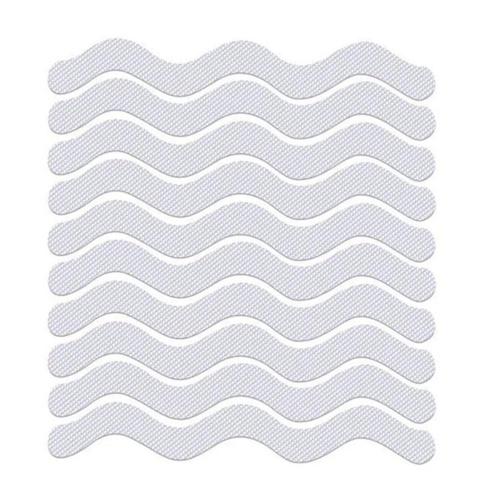 6PCS/12PCS/24PCS Package Strip Anti-slip Stickers Wavy Transparent Bath Tape Sticker Mats Waterproof Stickers Floor  Strips