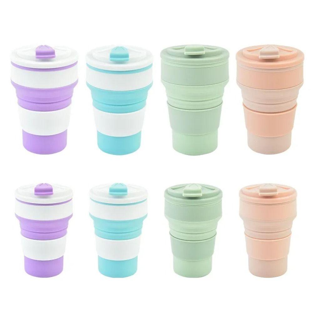 

Silicone Collapsible Mug Reusable Silicone Tea Cup Creative Silicone Folding Cup Sports