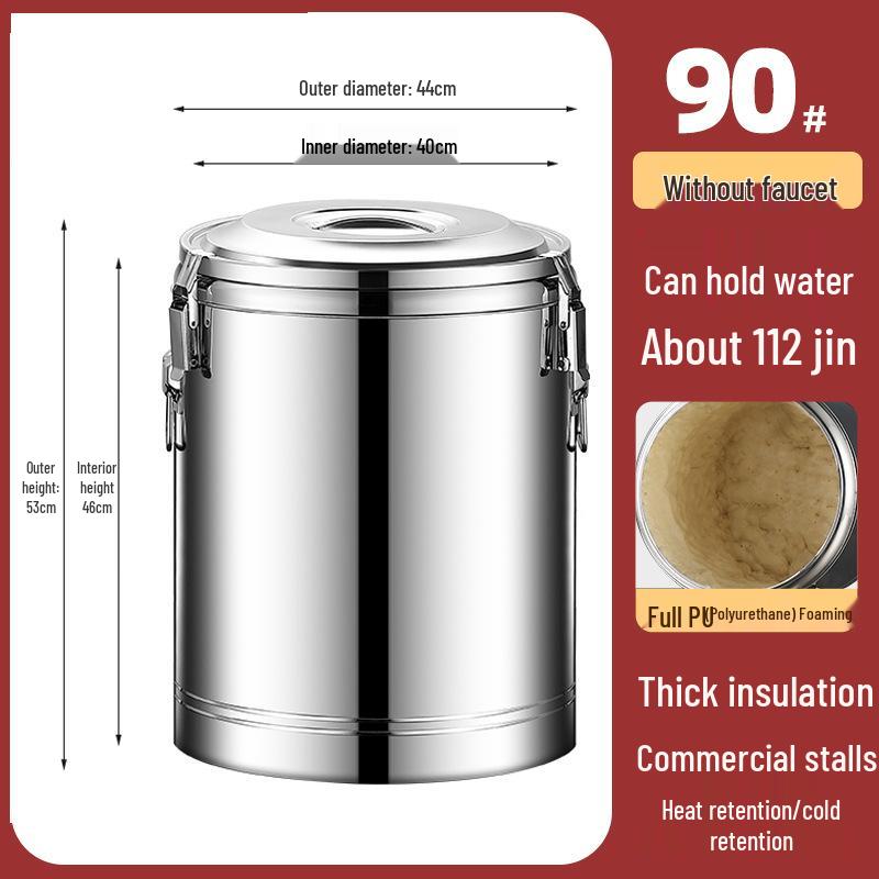 304 Stainless Steel Insulated Multi-Purpose Bucket for Beverages and Food