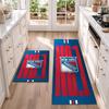 New York Rangers Flannel Kitchen Floor Mat – Non-Slip, Absorbent and Easy to Clean Suitable for Kitchens, Entryways Bedroomsand Bathrooms