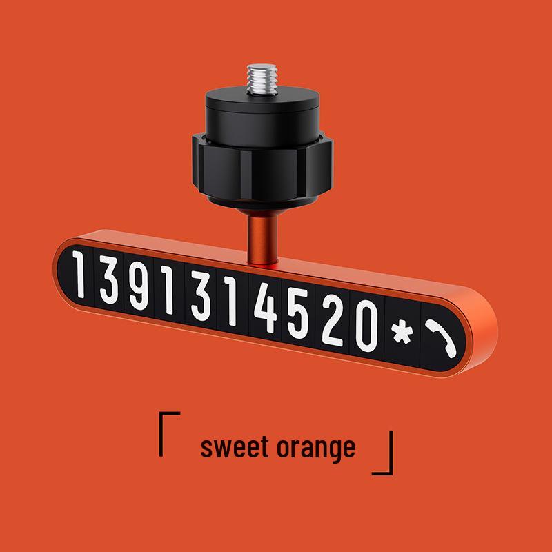 Aluminum Temporary Parking Plate for Xiaomi SU7 & Lantu YU7 - Creative, Personalized Metal Design