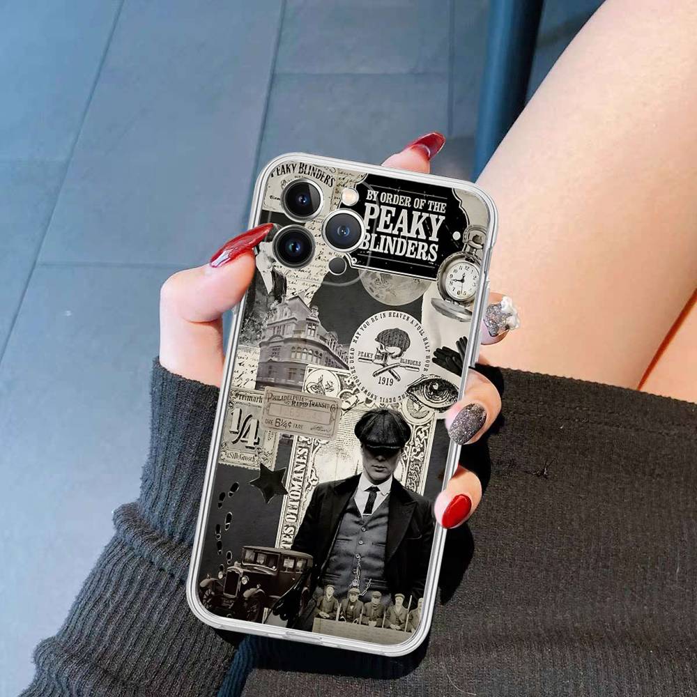 

Movie P-Peaky B-Blinders TV For IPhone 11 12 13 14 15 16 17 Pro Max Plus Air Transparent Clear Shockproof Case iPhone 16 plus