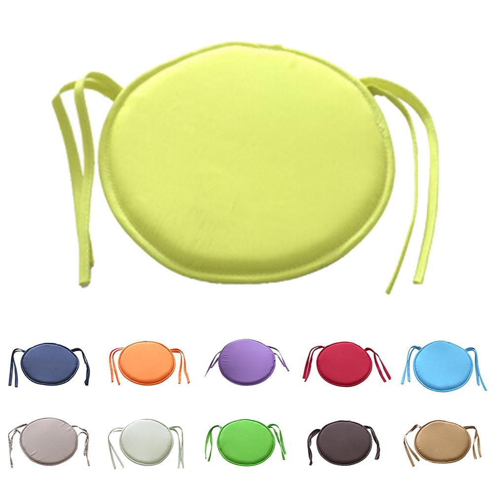 Office Indoor Outdoor Solid Color Washable Home Decoration Seat Pad Round Cushion Chair Cover