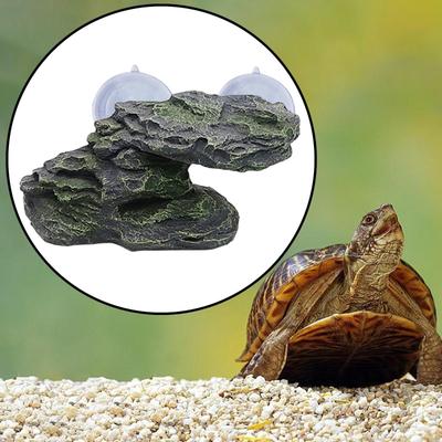 Aquarium Schwimmende Dekoration Felsen Schildkröte Dock Ruheplatz Sonnenbade-Terrasse Schildkrötenplattform mit