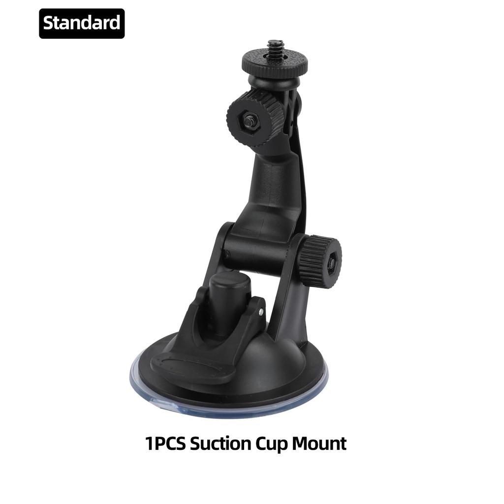 Car Suction Cup Holder 1/4 Car Mount for GoPro Hero 13 12 11 10 9 Insta360 SJCAM SJ4000 AKASO DJI Osmo Action Camera Accessories