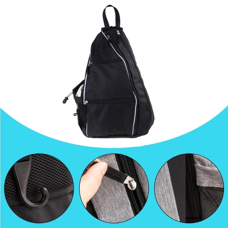 Verstellbare Sling-Tasche Crossbody-Rucksack für Courts Pickleball-Tasche Erwachsene Pickleballschläger-Tasche Sport-Pickleball-Tasche