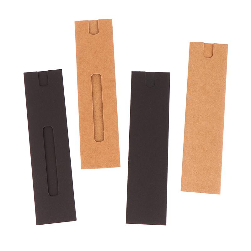 10Pcs Pen Box Gift Sleeve Packaging Single Fountain Holder Pouch Ballpoint Cardboard Empty Case Kraft Paper Pen Sleeves