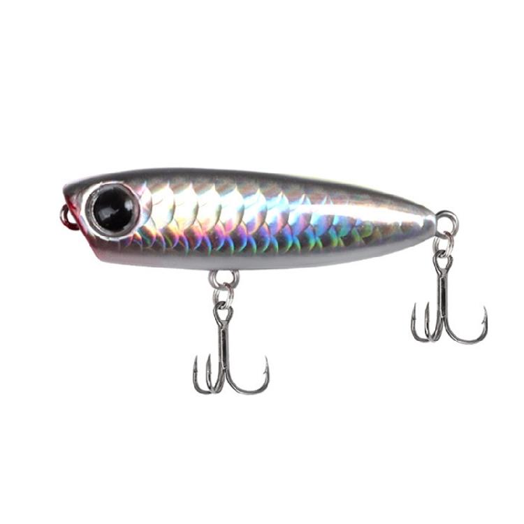 Multiple Color 5pcs Popper Lures With Reinforced Treble Hook Baits for Saltwater