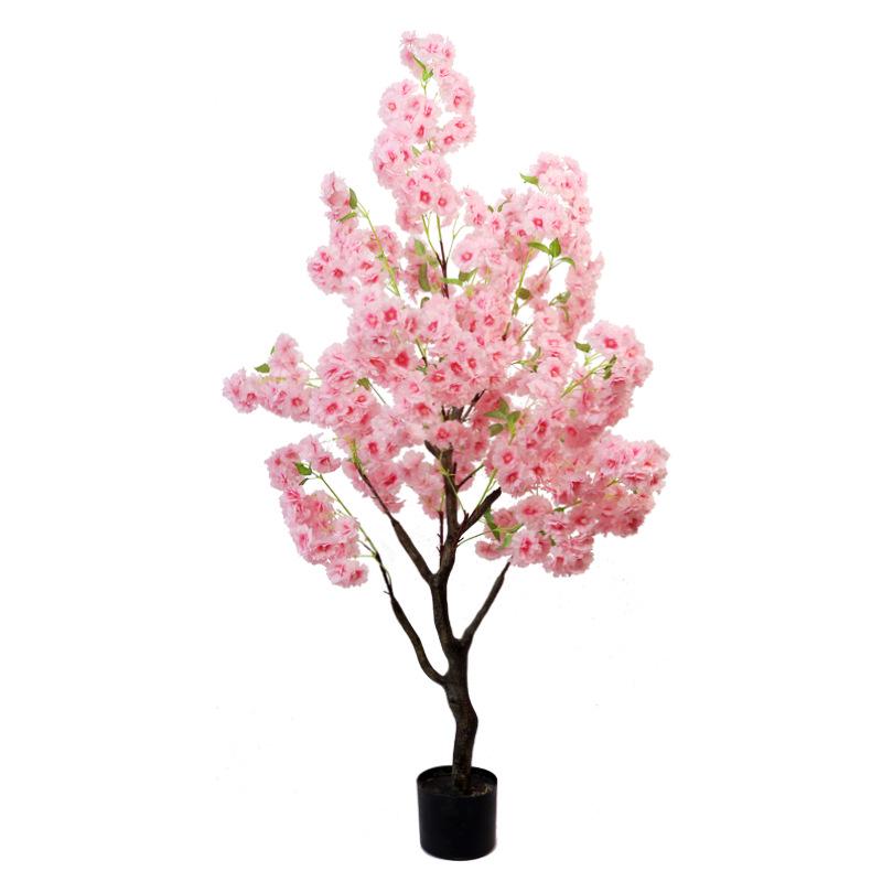 Large Artificial Cherry Blossom Tree for Indoor Display and Landscape Decoration