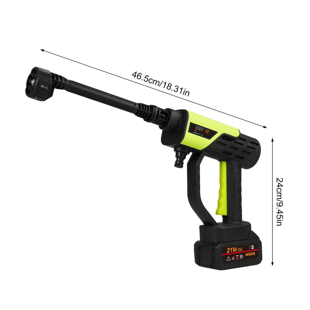 21V Akku-Hochdruckreiniger, Handlicher Power Washer Akkubetrieben, Tragbarer Power Cleaner mit