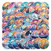 Iridescent Snow Mountain Graffiti Stickers - 50 Waterproof Decorative Decals for Luggage, Cars, and Phones