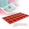 18-Cavity Doughnut Mould Non Stick Donut Baking Mold Silicone Molds for Chocolate Handmade Soap