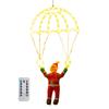Christmas Parachute Light with Santa Claus Waterproof 8 Modes LED Christmas Hanging Light for Indoor Outdoor Window Wall Garden Xmas Tree Decor