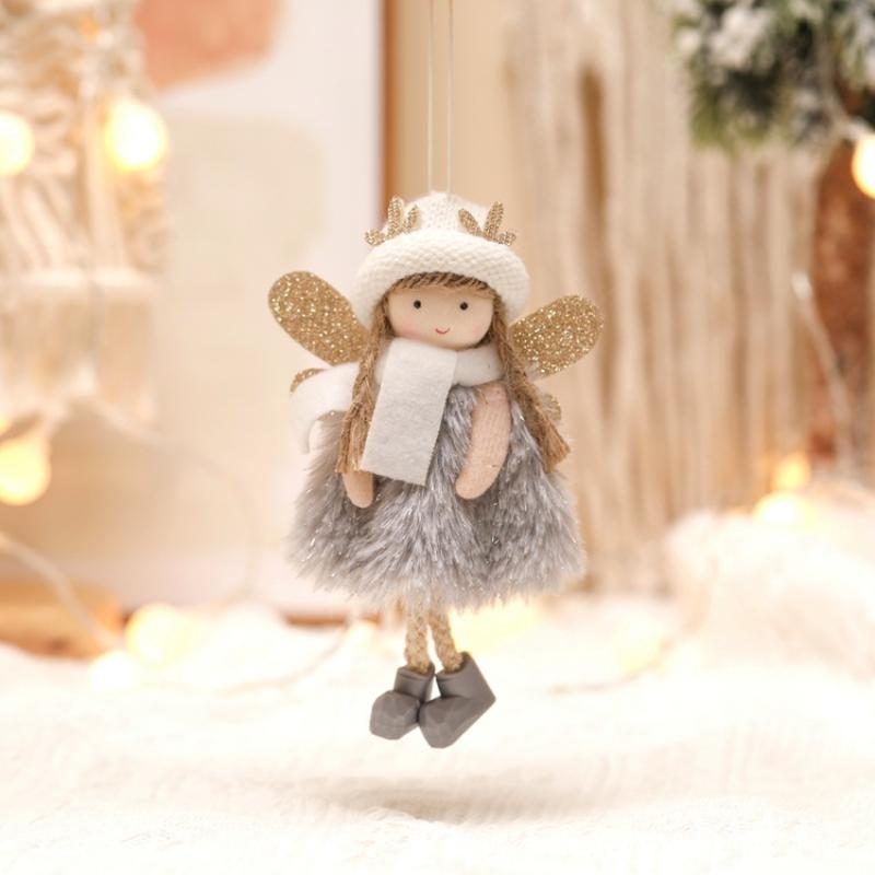 Christmas Decorations Top Hat Reindeer Antlers Girl Christmas Tree Ornament Small Pendant