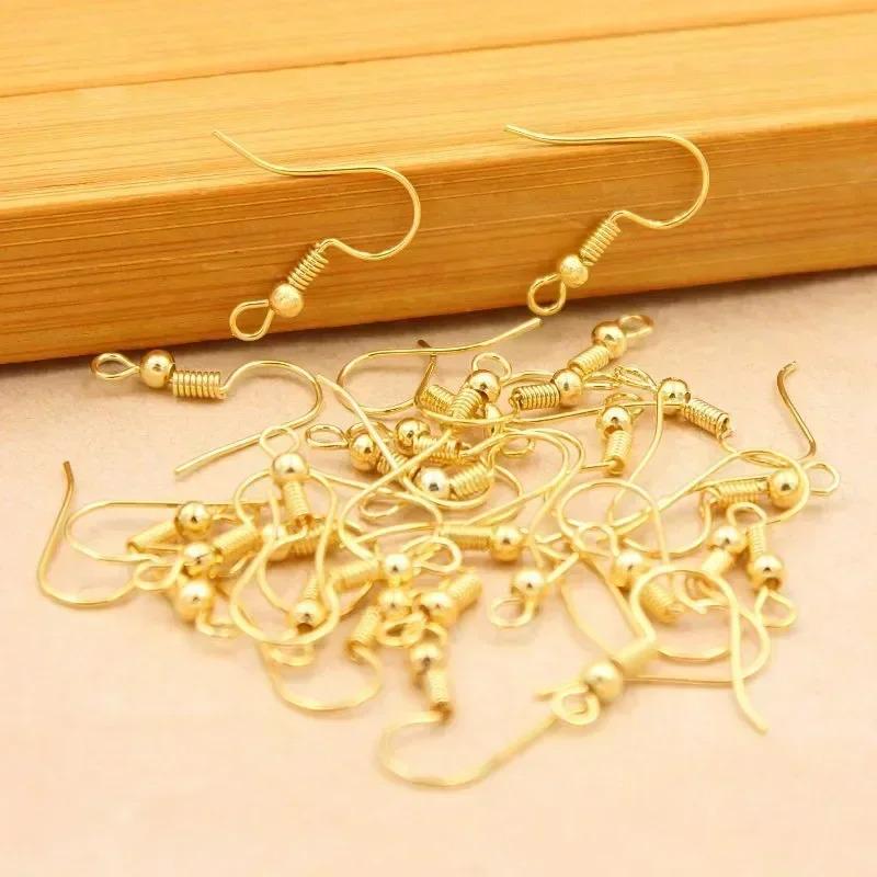 100/500 pezzi Componenti per Orecchini Fai da Te Chiusure per Orecchini Ganci Acciaio Inossidabile Ipoallergenico Accessori per la Creazione di Orecchini Gancio Gancio per Orecchio