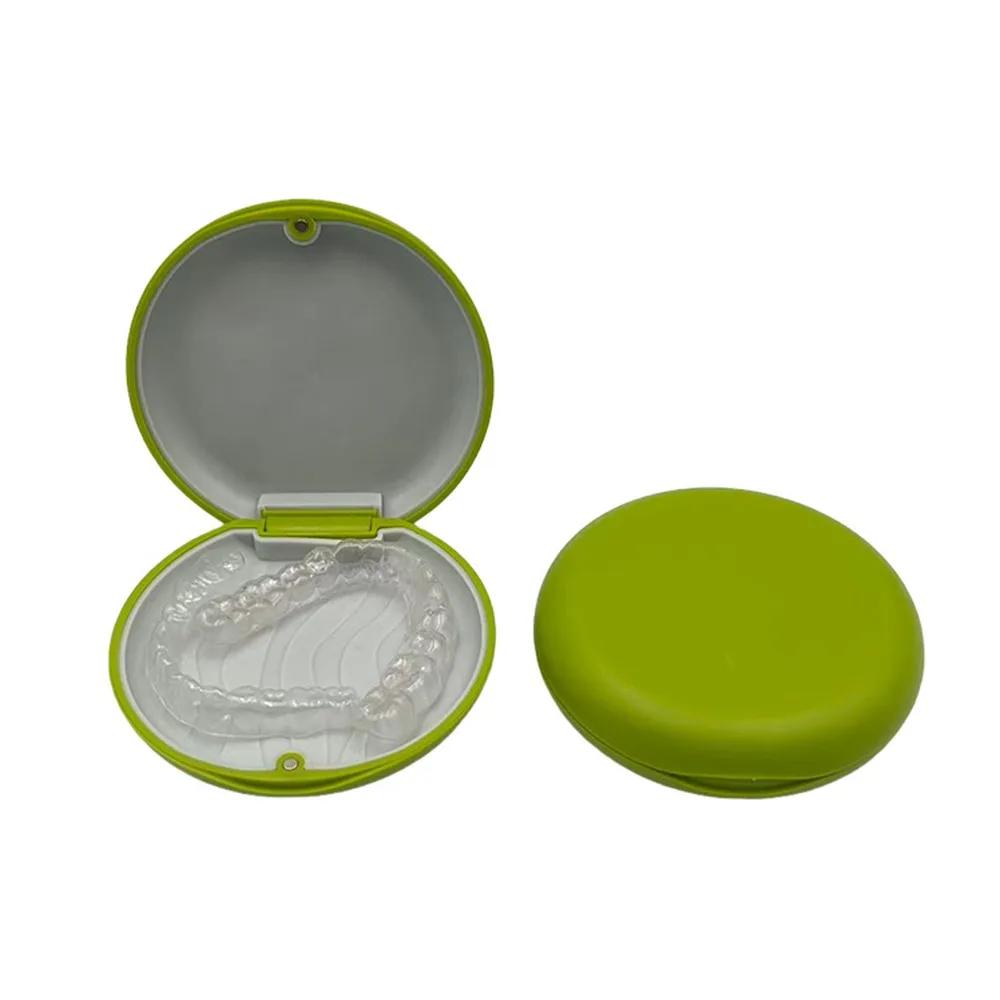 Magnetic Invisible Braces Storage Box Waterproof with Mirror False Teeth Container Large Capacity Orthodontic Retainer Case