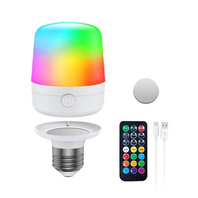 E27 7W Dimming RGB Lighting Remote Control Color Changing LED Bulb for Home Decor
