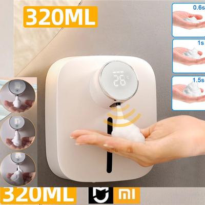 Distributeur automatique de savon liquide en mousse à température numérique, capteur Rechargeable, Machine de désinfectant pour les mains sans contact