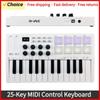 M-VAVE 25-Key MIDI Control Keyboard Mini USB Keyboard MIDI Controller with 25 Velocity Sensitive Keys 8 RGB Backlit Pads 8 Knobs
