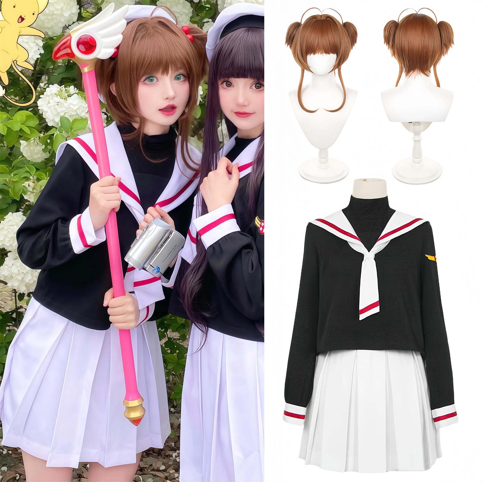 

Cardcaptor Sakura Sakura Kinomoto Cosplay Cardcaptor Sakura Tomoeda Elementary School Uniform Magical Girl Size [NOKIJP] Cosplay, Costume, Cosplay,