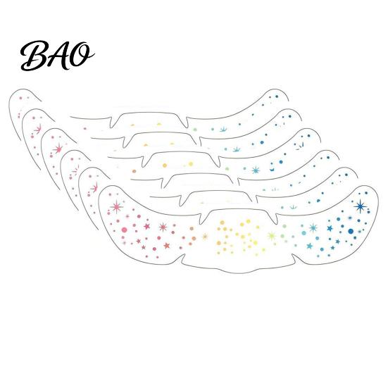 Beginner Friendly Face Stickers 6Pcs Holographic Freckle Stickers, Shimmer Temporary Tattoos with Waterproof European American Style Makeup Adhesive,