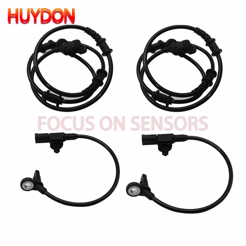 4PCS Front Rear ABS Wheel Speed Sensor 1645400717 1645400917 For Mercedes-Benz Gl320 Gl350 Gl450 Gl550 Ml320 Ml350 Ml450 R350