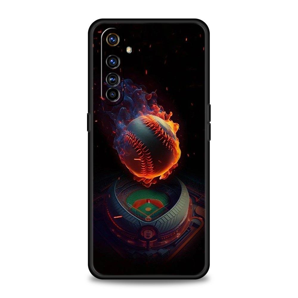 

Baseball Phone Case For Realme 12 11 10 9 8 5G 7 6 GT5 GT3 GT2 Pro Plus C21 C11 C25 C35 For Realme GT Neo 2 3 3T Soft 5 Cover Realme GT5