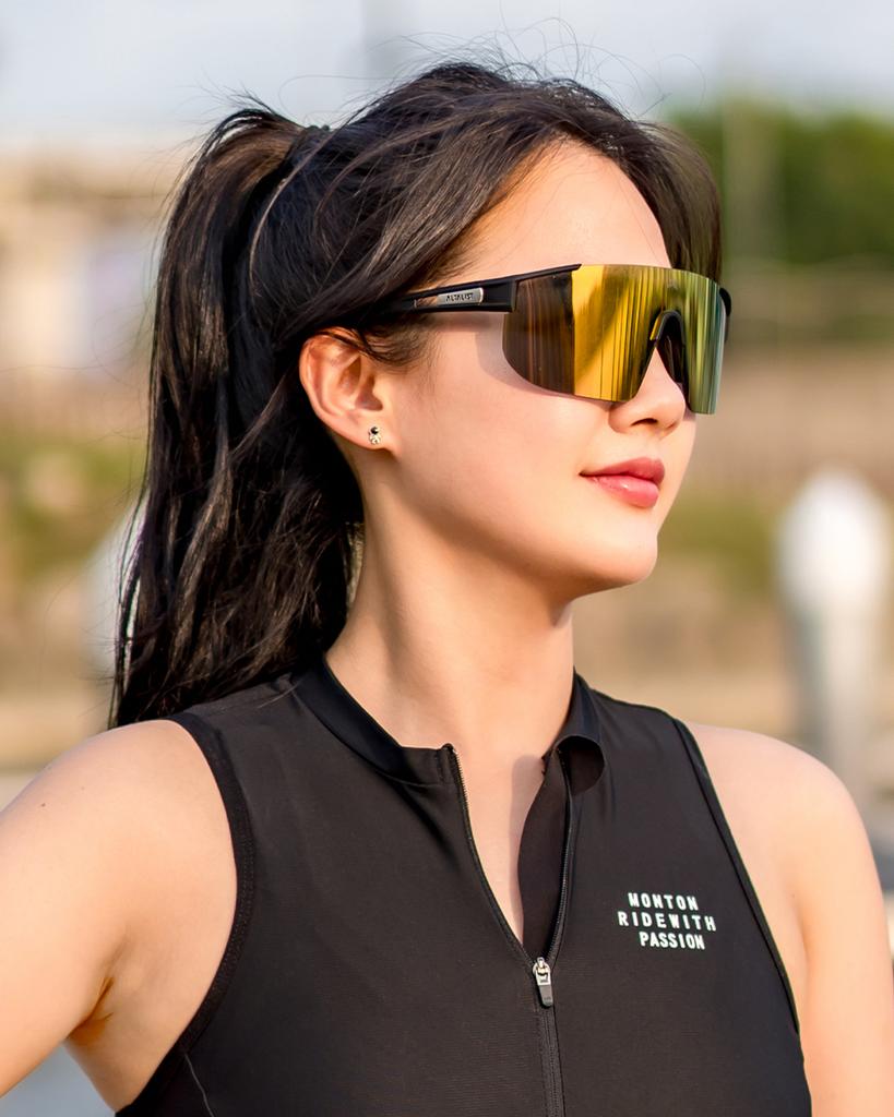 Altaliseuteu Kaku Sp4 Viv20 Mirror Lens + Clear Photochromic Lens Interchangeable Sports Sunglasses Goggles