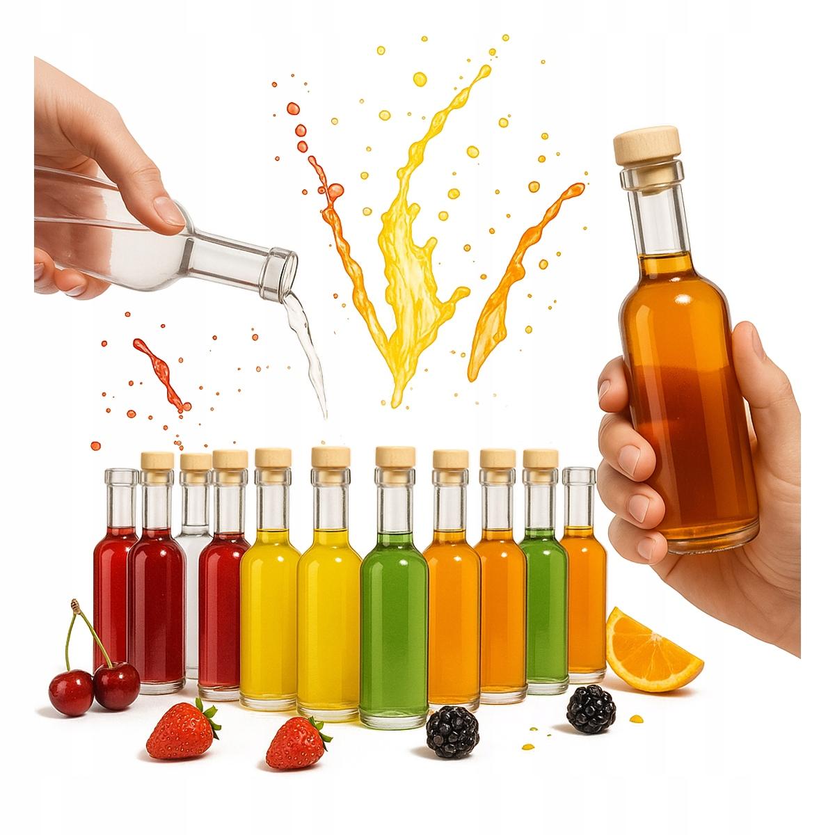 Bimberek Futura Serie - Decoratieve Fles - 100ml - Met Kurk - Voor Thuisdranken