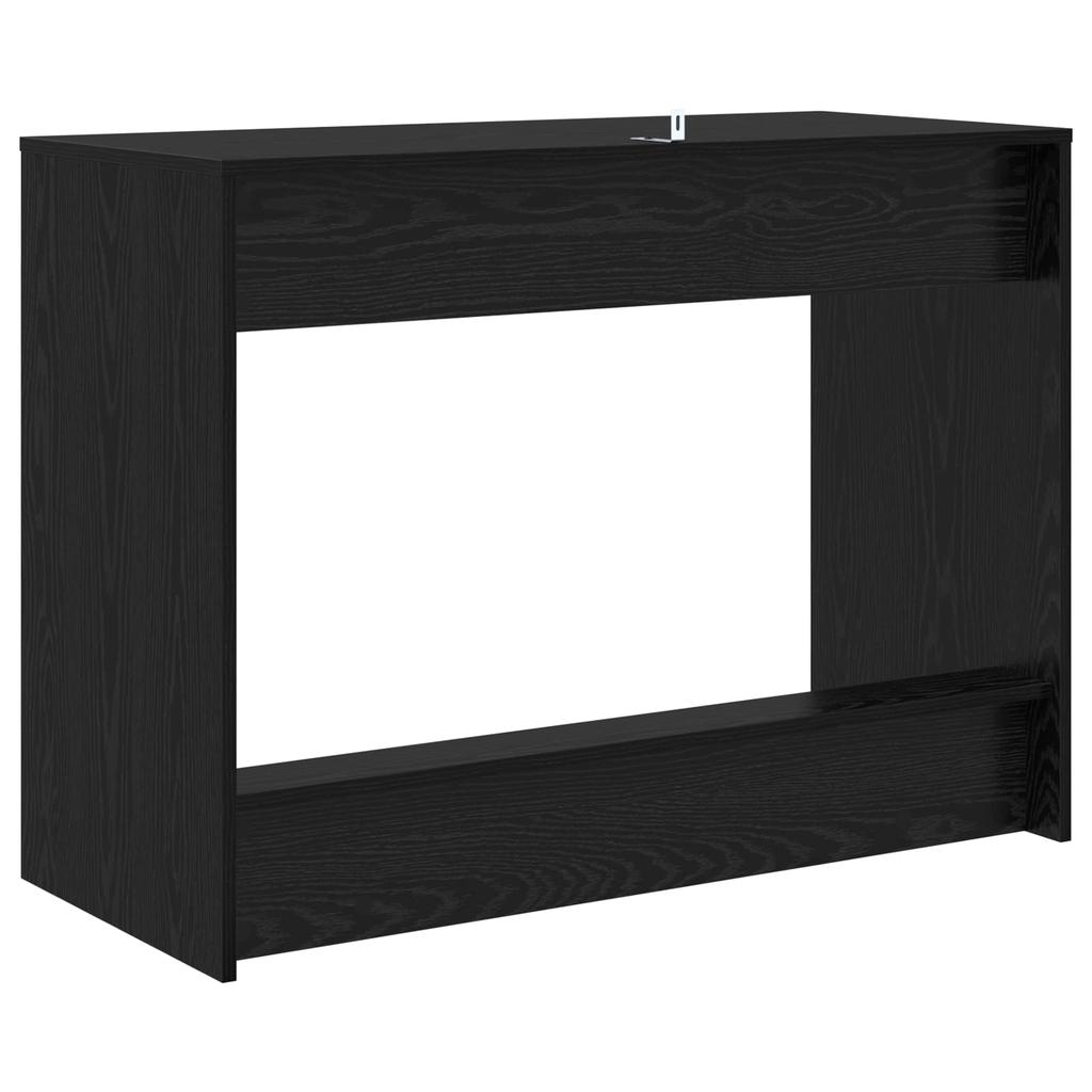 Bed Desk Black Oak Wood Composite 100 x 45 x 75 cm