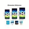 1pc Microfiber Oversized Beach Towel - Quick-Dry, Lightweight, Sand-Free, Large Bath Towel for Adults, Soccer Stadium Print