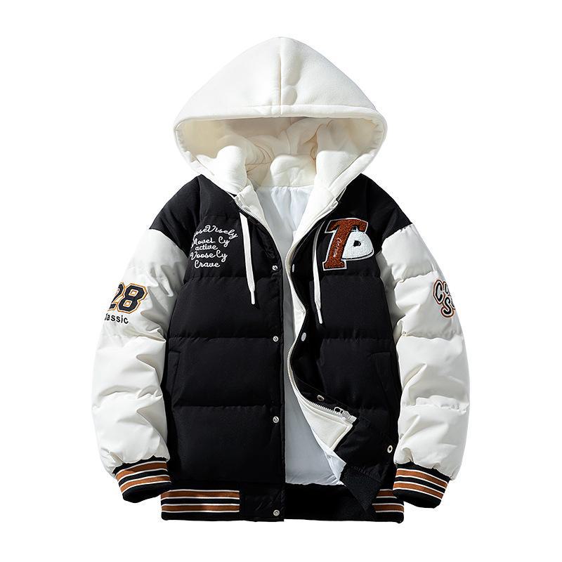Men's 2025 Hooded Cotton-Padded Winter Jacket – Stylish and Cozy Two-Piece Design