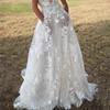 Women's Dress Lace Bridal Wedding Dress Sexy White Suspender Bridesmaid Dress