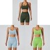 Seamless Yoga Set For Women With Quick Dry Fabric Perfect For Running And Fitness Activities