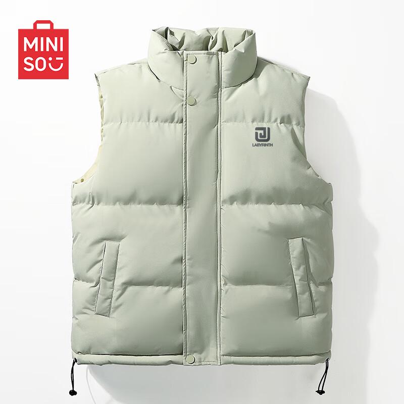 MINISO Мужской ветрозащитный флисовый жилет с воротником-стойкой XL