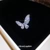 Zircon Butterfly Open Ring Super Immortal Temperament Light Luxury Index Finger Ring Mori Sweet Girl High-end Ring Jewelry