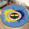 Fenerbahce Sports Club,FCSB Round Area Rug,Carpet Rug for Living Room Bedroom Sofa Playroom Decor,Non-slip Floor Mat