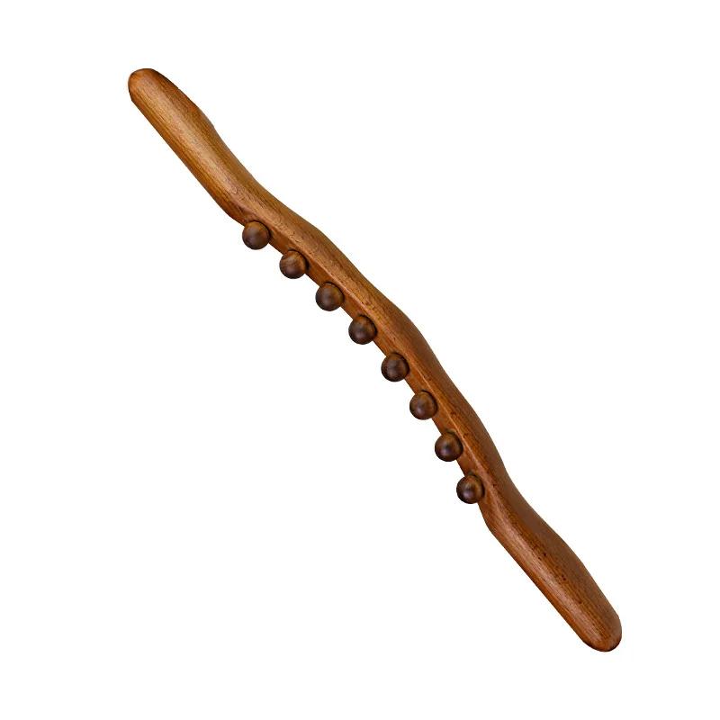 8/20 perlen Gua Sha Massage Stick Verkohltes Holz Zurück Verschrottung Meridian Therapie Zauberstab Muskel Entspannende Körper Massager Guasha