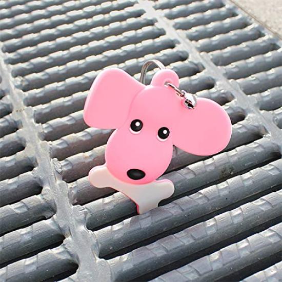 Bicycle Keychain with Pink Built-in Magnet, KC-DG-1PK, Color