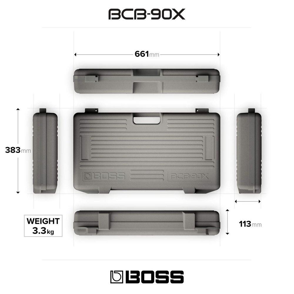 Boss BCB-90X Pedalboard Effect Case Junction Box Lightweight Durable Design Live Studio Equipment Holding Pad Cable Management